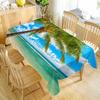 Custom Beach Seaside Table Cloth Oxford Print Waterproof Oilproof Home Rectangular Party Table Cover 100X140cm/140X250cm