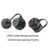 M20 M25 Bayonet Screw USB 3.0 Type C Micro-USB Panel Mount IP68 Waterproof USB Connector Cable