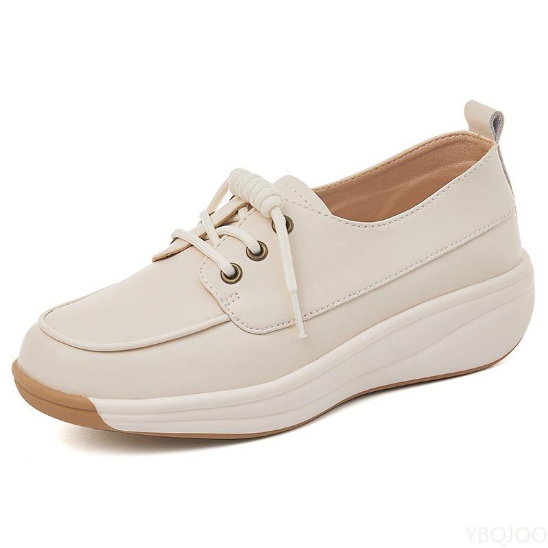 Fashion Shallow Mouth Fashionable Versatile Women's Shoes New Casual Comfortable Spring Summer Thick Heeled Shoes Simple Flats