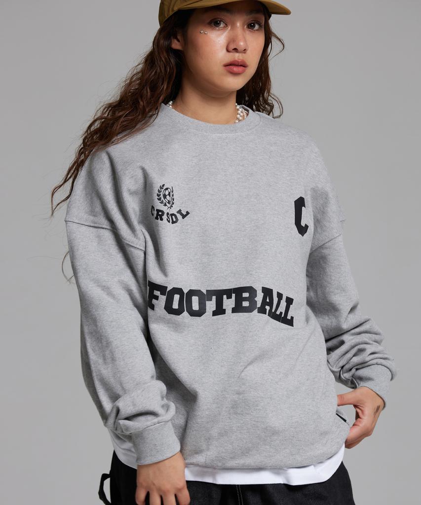 CREAM SODA LAB C Logo Football Club Sweatshirt Grey