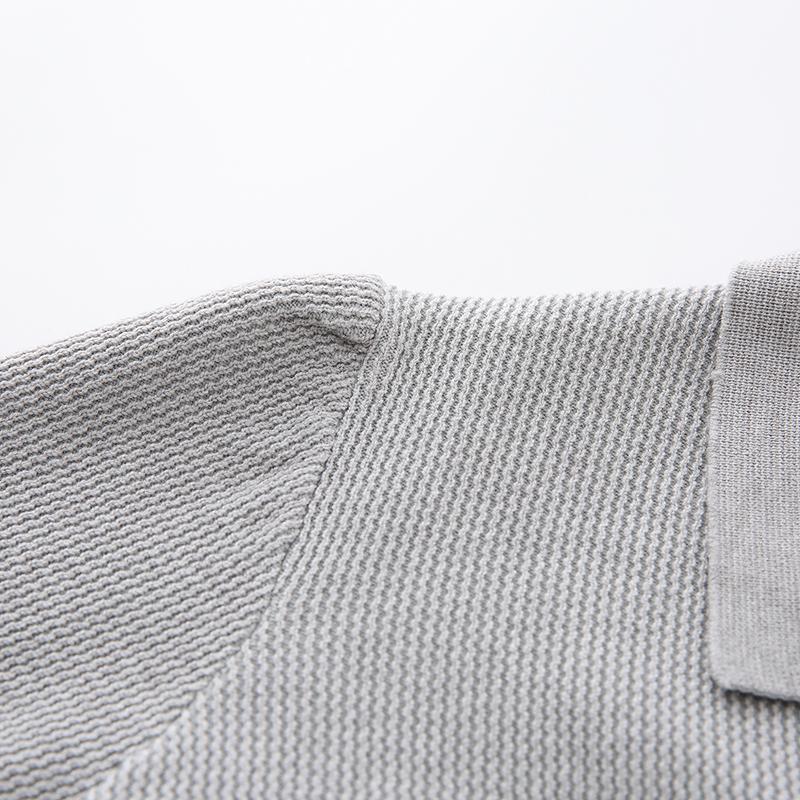 Men's Heavyweight Collared Knit Sweater Business Casual Warm Pullover Top