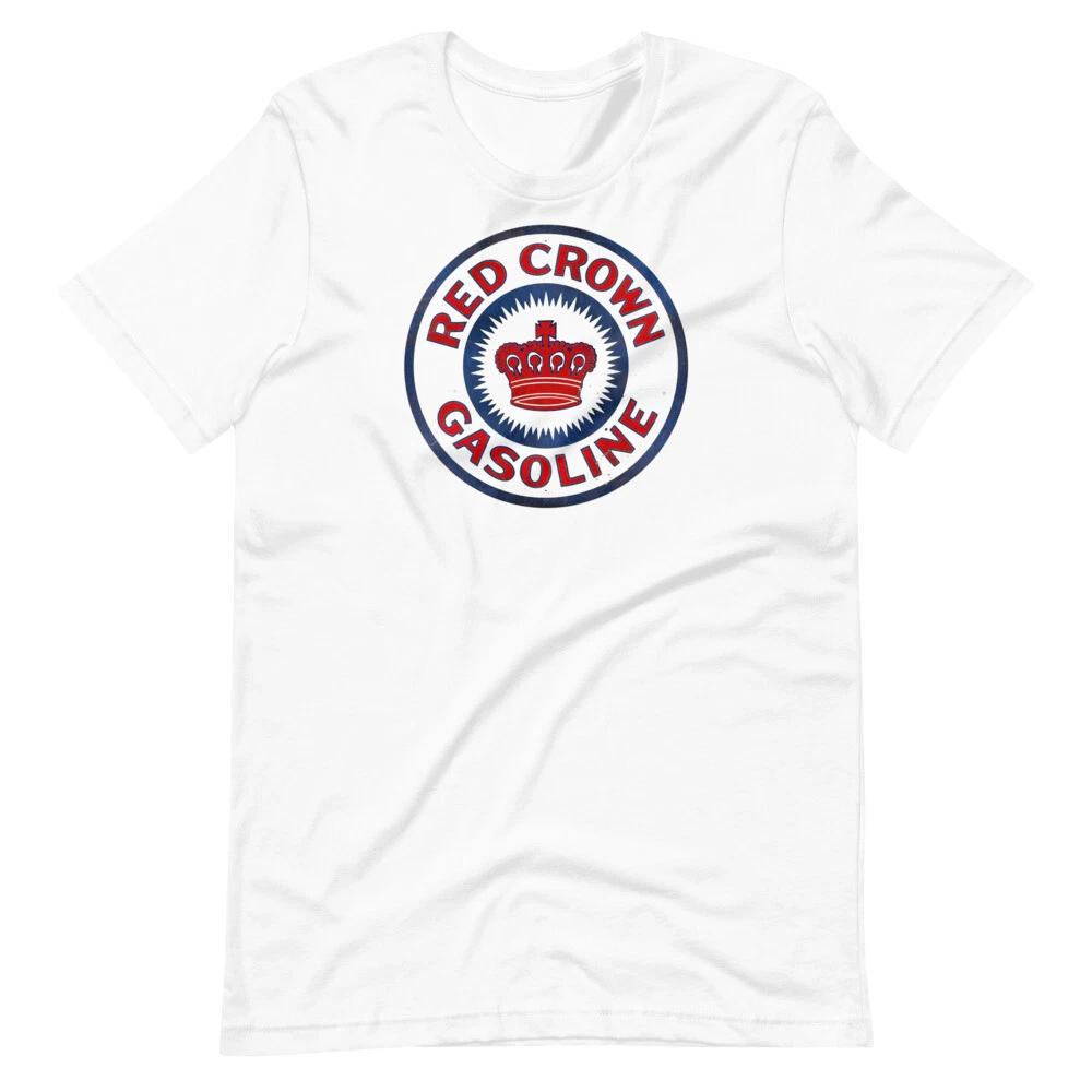 

RED CROWN GASOLINE Oil & Gas Vintage Style Tee Short-Sleeve Unisex 100% Cotton T-shirt Mens Tees Top 2XL