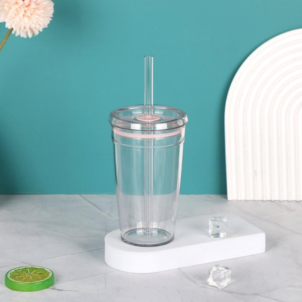 Transparent Cold Drinking Cup 450ml Car Tumbler Cup New Coffee Cup