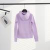 Crosslulu Women's Gold Zip Slim-Fit Velvet Hoodie Sweatshirt