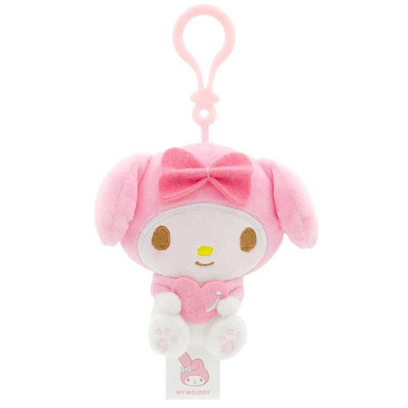 Genuine Sanrio Piano Plush Toy Hello Kitty My Melody Kuromi Cinnamoroll Cartoon Student Backpack Pendant Decoration Girl Gift