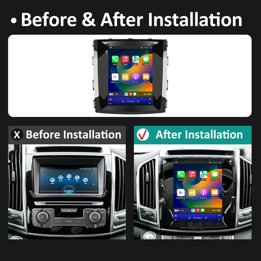 Touch Screen Android 14 For Great Wall Haval H9 2015 2016 2017 Wireless Carplay Navigation GPS Bluetooth DSP Stereo Auto Tools