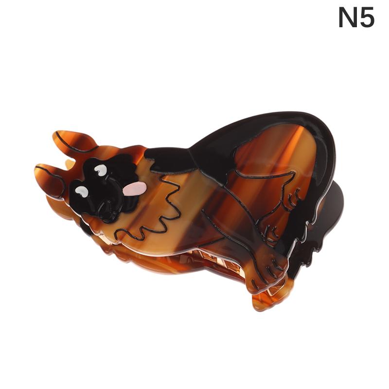1Pcs Cute Cartoon Dog Hair Clips Acrylic Hair Clips For Women Girls Pins Hair Accessories Hair Grips Acetate Headwear Party Gift
