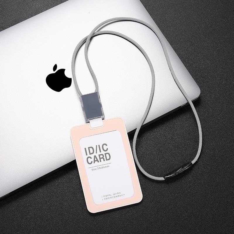ID Card Holder with Retractable Lanyard for Business, Employee, Student, and Bus Cards