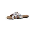 Fashion 2025 NEW Fashionable Flat Bottom Beach Sandals Women's Strap Slippers Anti-slip Home Fairy Style Leisure Shoes
