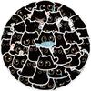 Cute Black Cat Stickers, Funny Cartoon Cat Meme Stickers Pack, 40PCS Funimost Vinyl Waterproof Stickers for Water Bottle Kids Teens Adults (Cat)