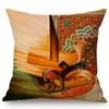 Islam Oil Painting Muslim Decoration Arab Calligraphy Allah Sofa Throw Pillow Case Meditation Cotton Linen Worship Cushion Cover