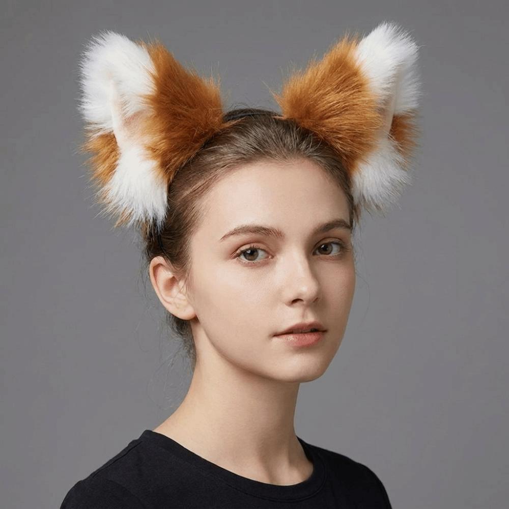 Lolita Plush Hair Band Anime Furry Cosplay Headwear Fashion Cat Ears Headband Girls