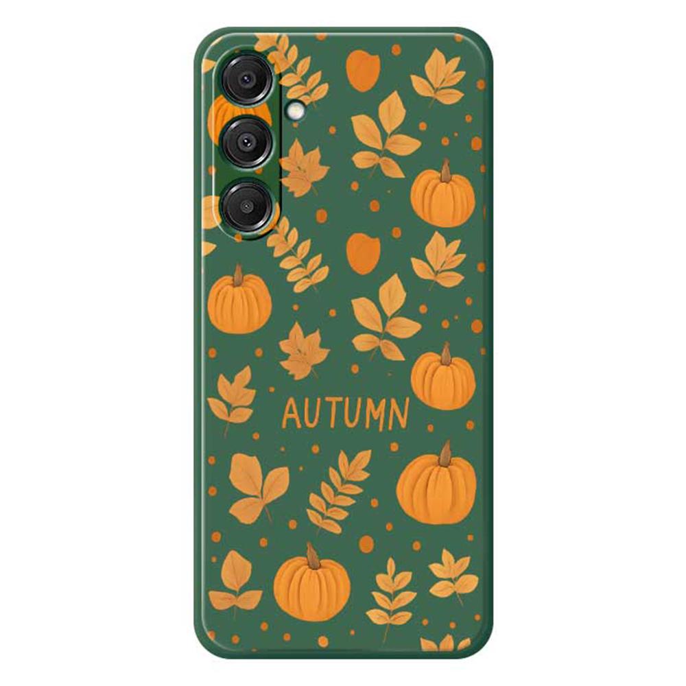 For Samsung Galaxy A16 5G/4G Case Autumn Theme Pattern Printing Straight Edge TPU Phone Back Cover