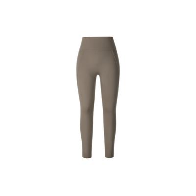 Damen Dri-FIT Universal High-Rise 7/8 Tights Einfarbig Modisch Vielseitig Bequem Freizeit Hose Damen Unterteile Beige HQ6814233