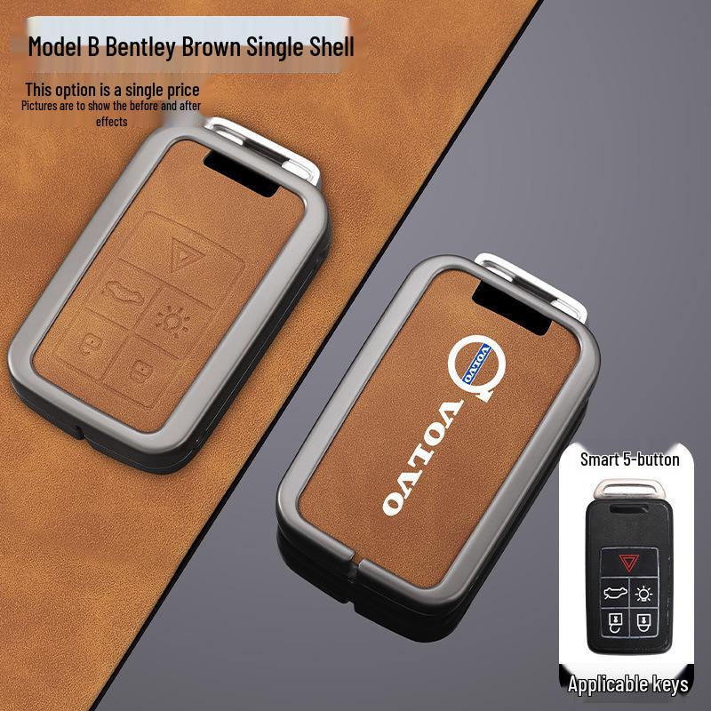 Volvo XC60/S60/V90/V60/S40/S80 Key Cover - Zinc Alloy Shell