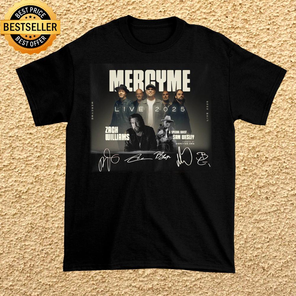 NEW MercyMe Band Tour 2025 Collection T Shirt Black All Size Gift Fans Unisex T-Shirt XL