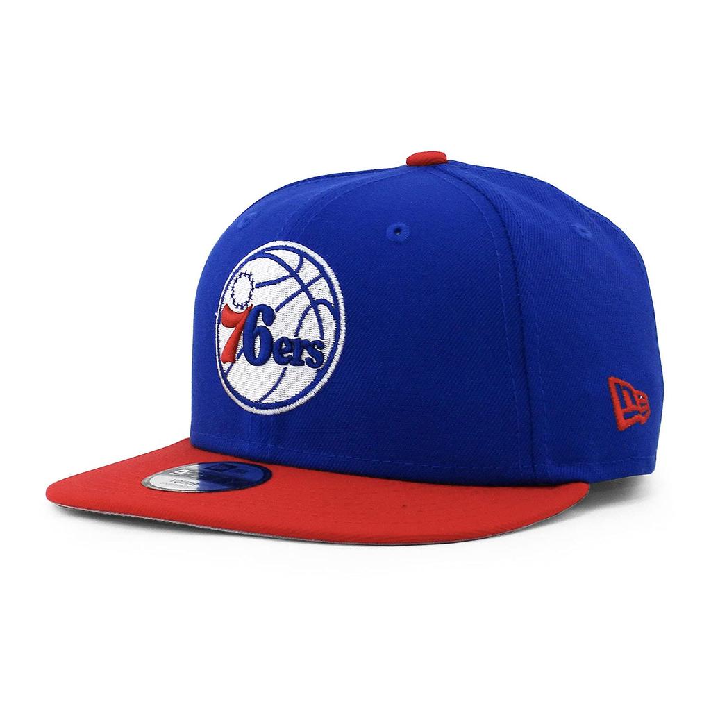 [New Era] Kids 9FIFTY Snapback Cap [YOUTH NBA BASIC SNAPBACK CAP] Kids KIDS Youth 950 Hat Baseball Cap (Philadelphia 76ERS (BlueRed)) [Used]