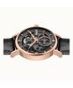 Ingersoll The Herald Leather Strap Black Skeleton Dial Automatic I00403B Men's Watch