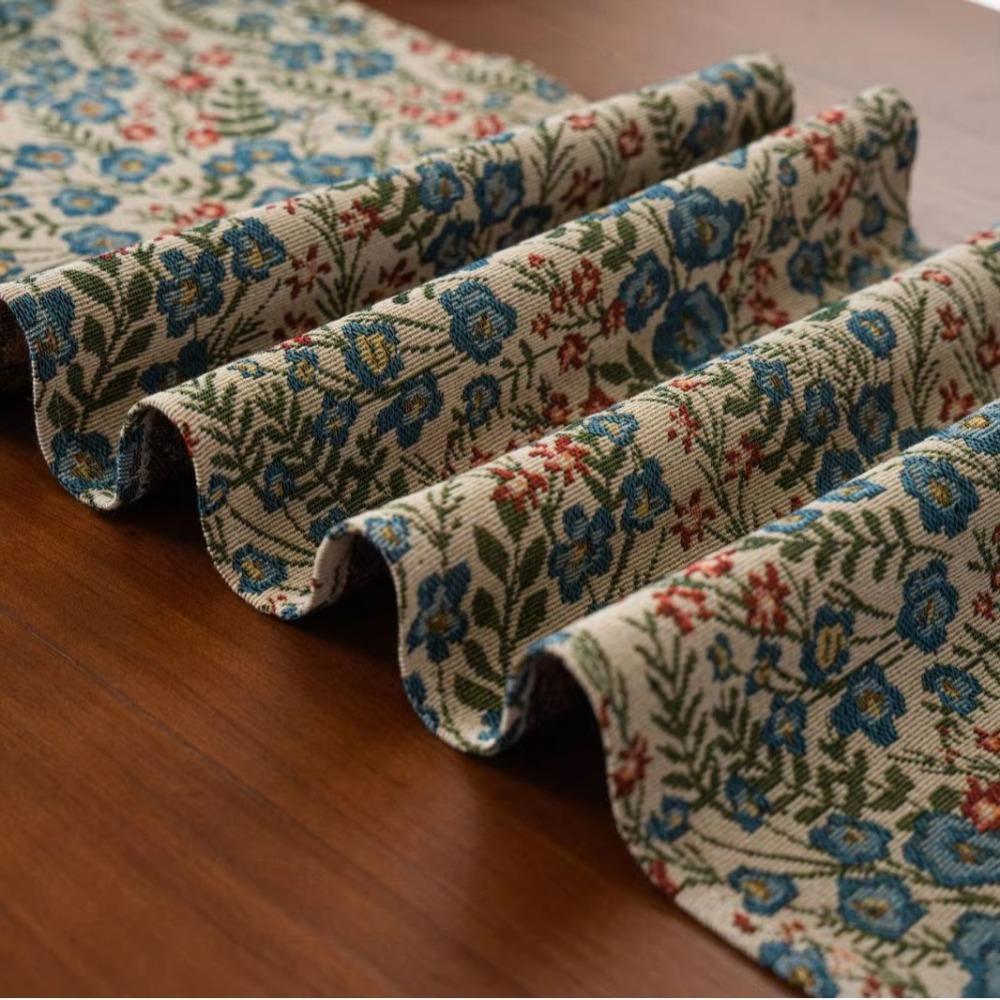 Thickened Tablecloth Vintage Table Cover Elegant Jacquard Table Runner  Banquet
