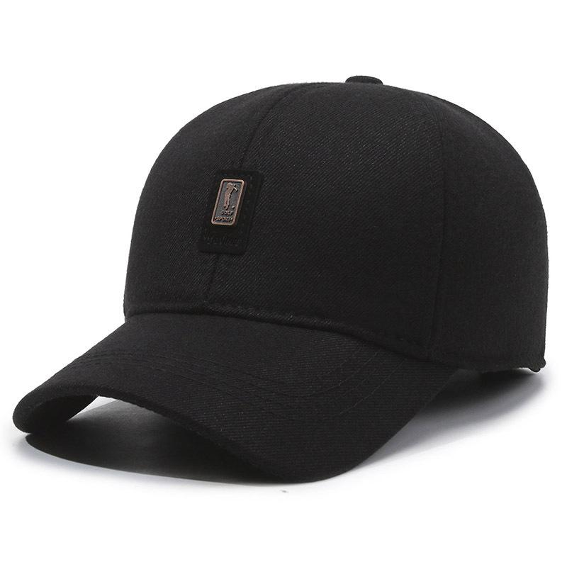 New Hat Men'S Day Casual Baseball Cap Fleece Ear Protector Cap In The Elderly Dad Warm Cotton Hat