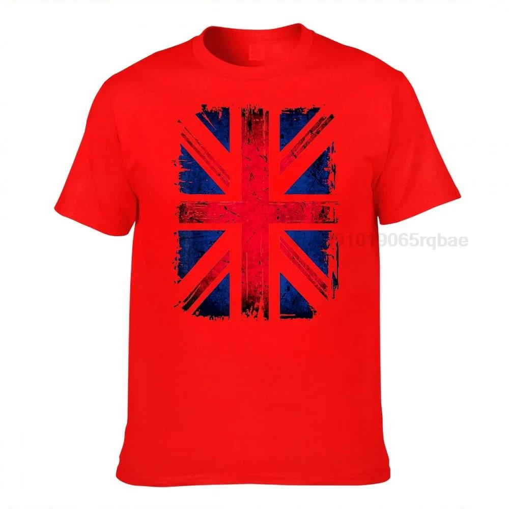British Flag Tshirt Unisex Union Jack Tshirts Print Vintage Shirts Guys O Neck Tshirt Summer Tees Short Sleeve New Cotton Harajuku