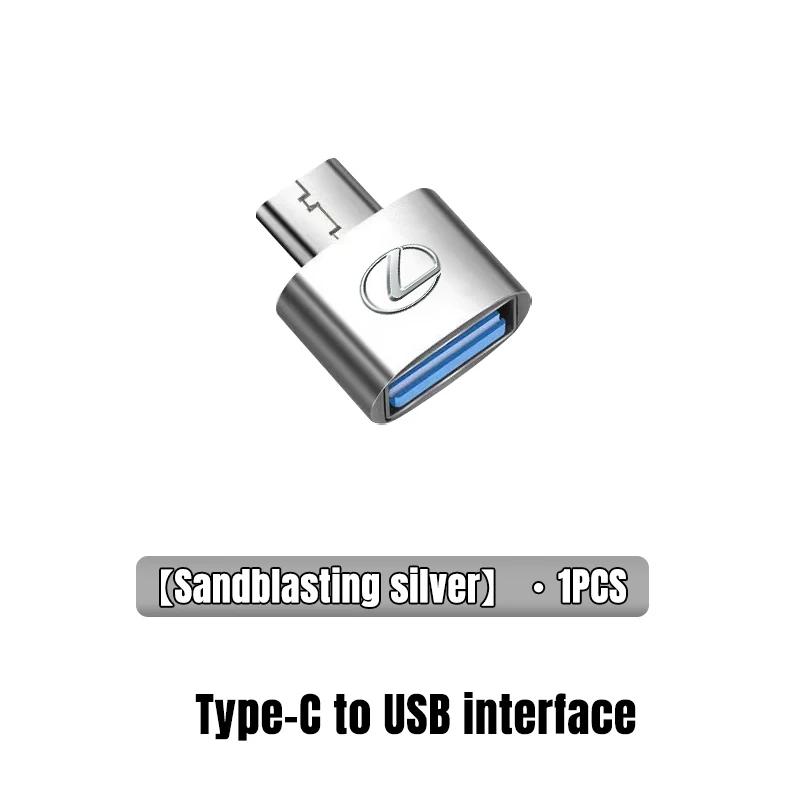 Car Type-C To USB 3.0 Interface Mini Converter Charging Adapter For Lexus F SPORT ES RX NX LS UX LM LX GX LC RZ IS CT GS RC HS