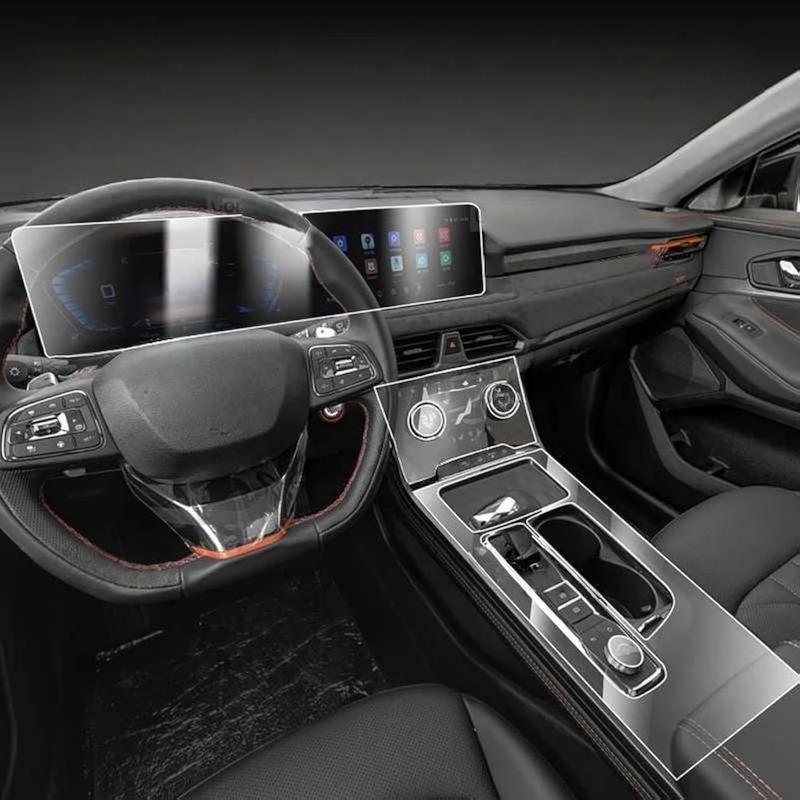 Для Chery EXEED TXL Защитная пленка из прозрачного ТПУ для центральной консоли салона автомобиля, Защитная пленка от царапин, Аксессуары For LHD