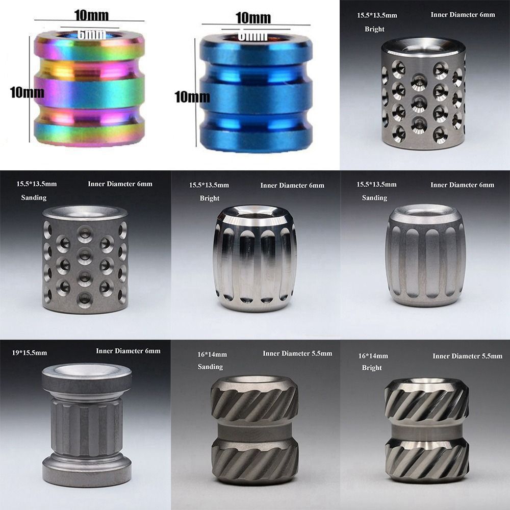 Lightweight Outdoor Titanium Alloy Beads Paracord Rope Knife Pendant  EDC Multi Tools