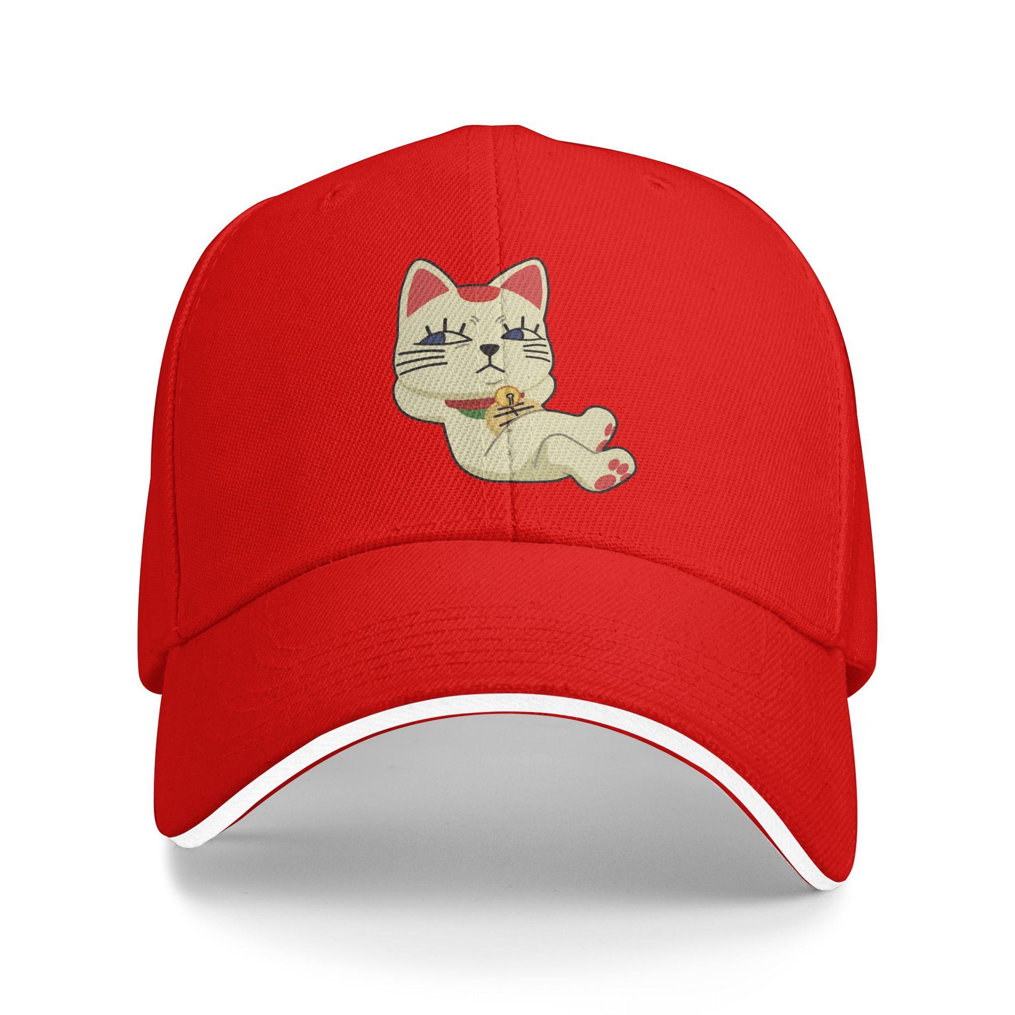 Turbo Granny Cat Figurine Dandadan Lazy and Judgmental Expression Baseball Cap  UnisexTeens Hats Summer Tennis Skate Cap One Size