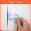 Plastic Adhesive Hooks Wall Mounted No Drill Installation Modern Decor Home