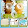 Baby Bath Toy Wall Hanging Suction Cup Rotating Water Spray Cartoon Duck With Small Spoon Summer Bathing Shower Educational Toy