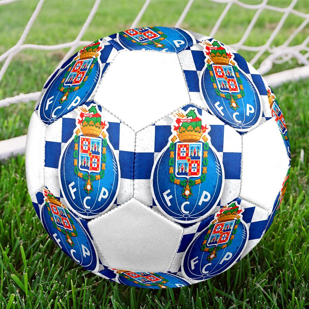 1PC FCP Logo Size 5 Soccer Ball PrahaIndoor Soccer Ball Colorful All Ages Machine Stitched PVC Competition Ready Durable High-Bounce