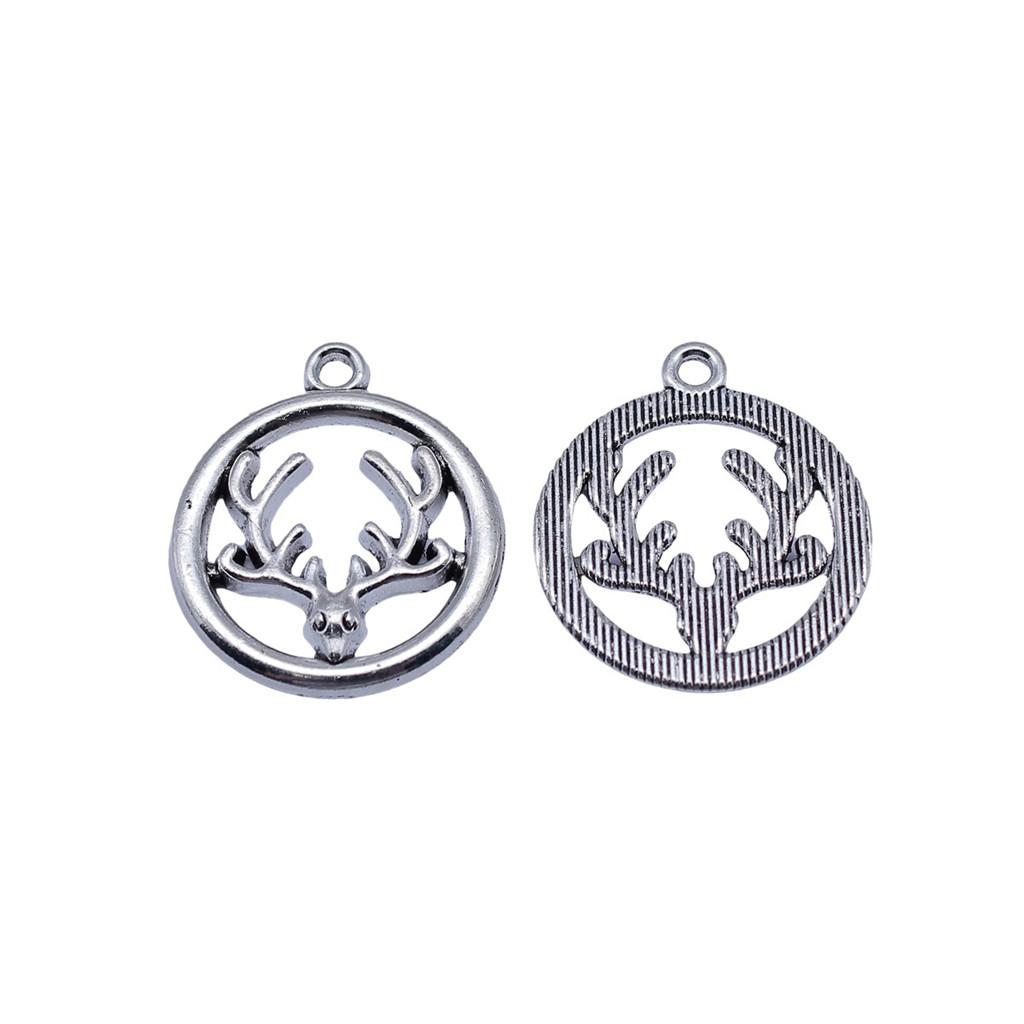 Deer Antler Charms Christmas Day Pendants For Nature Inspired Jewelry