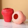 Red Strawberry Ceramic Vase Flower Pots Decorative Flowers Arrangement Desk Decoration Strawberry Floral Vase Modern Home Decor
