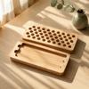 Wood Rectangle Palette Painting Box Empty Box Outdoor Sketching Palette  Watercolor Paint