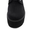 European Women Lace Up Martin Boots Suede Plain Ankle Boots British Korean Style Thick Platform Side Zipper Boots