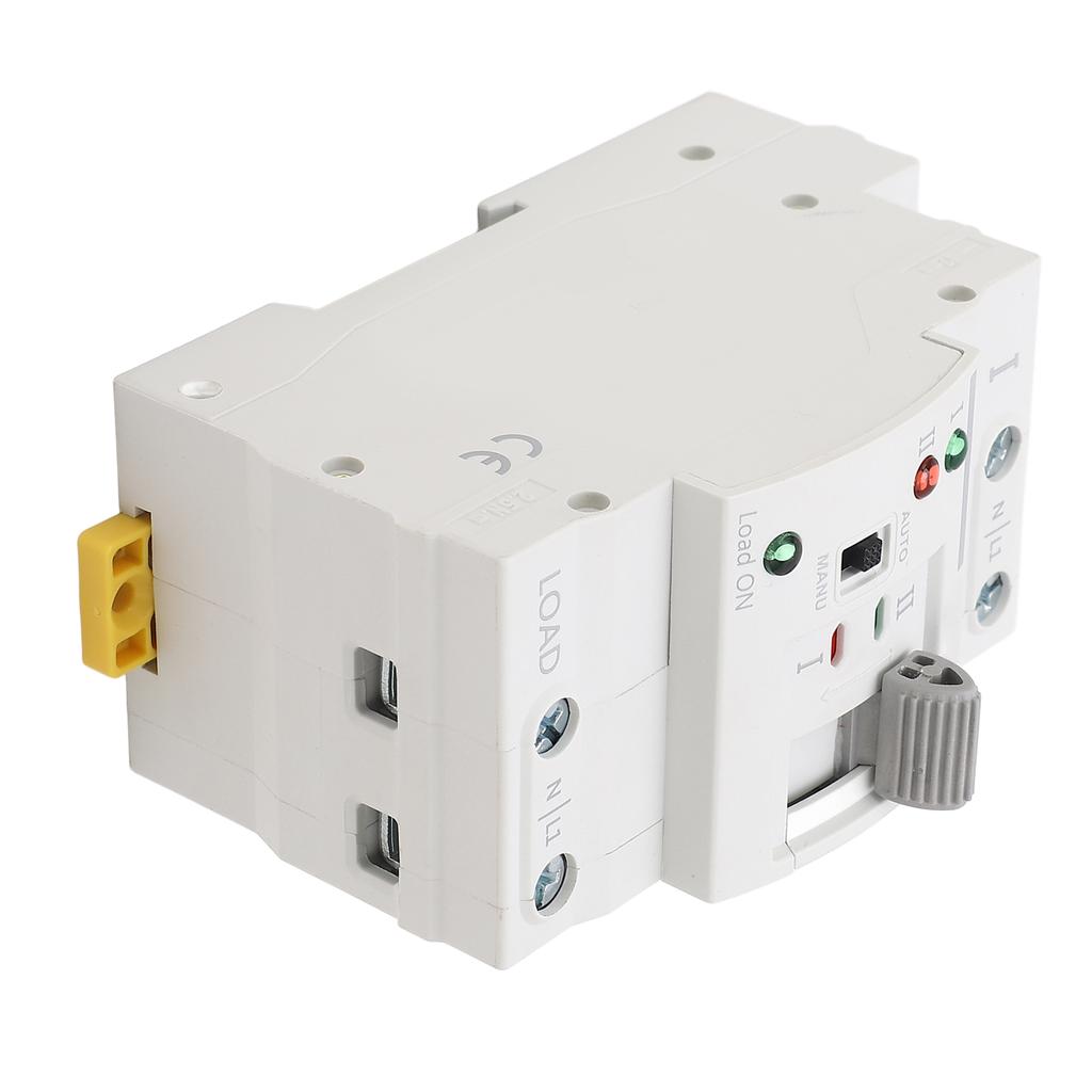 Dual Power Automatic Transfer Tool 2P 63A Generator Circuit Fast Changeover Controller Millisecond Ing