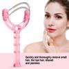 Portable Face Lips Hair Epilator Removal Plastic Spring Device Buty Tool (Green)