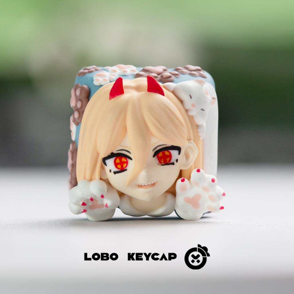 Chainsaw Man Renee Pava  Keycaps Single Cute Resin Mechanical Keyboard Keycaps  Esc Gift Anime Peripherals