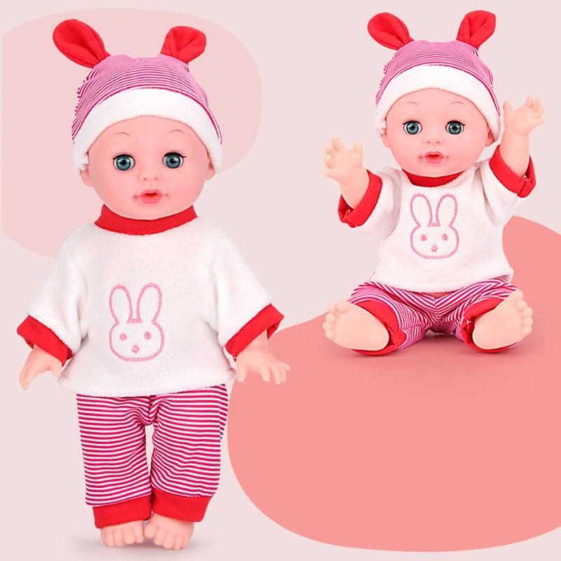 Reborn Baby Dolls Realistic Vinyl Body 13 inch Soft Baby Sleep Boy Girl with Clothing Gift Set for Ages 3years+