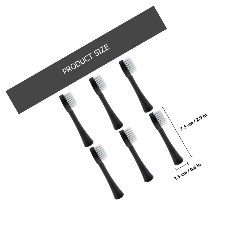 6Pcs Electric Toothbrush Heads Rechargeable Compatible Replacement Brush Heads Smooth Comfortable Design Effective Teeth