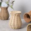 Handmade Woven Vase Imitation Rattan Flower Plant Potted Flower Basket Bouquet Holder Wedding Home Office Table Decorative