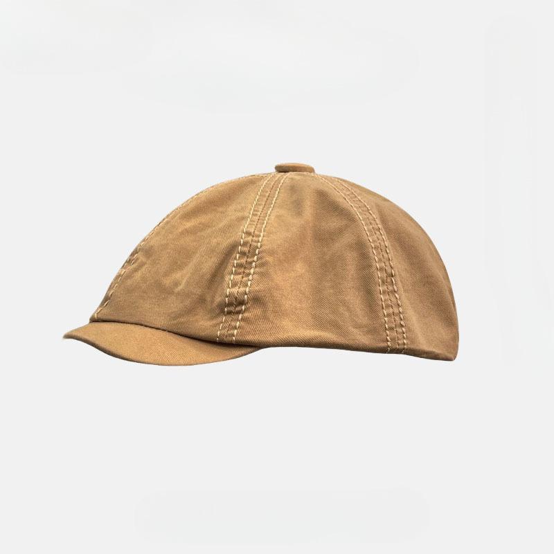 Printless Hat, Retro Beret, Women's Summer Star Anise Forward Hat, Versatile, Trendy Literary and Artistic, Positive and Negative Can Wear Peaked Caps