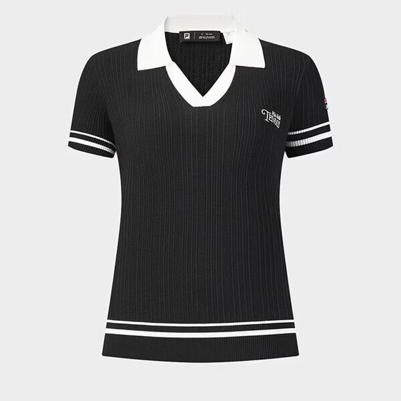 FILA Women s 2026 Summer Tennis V-Neck Short Sleeve Top M
