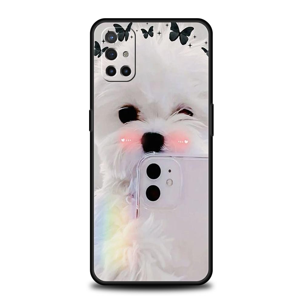 Cute Little Dog Phone Case For Oneplus 13R 13 12R 11 10T 10R Nord N100 N200 N10 10 9 9R 9RT CE 3 2 Z Pro 5G Soft TPU Cover Capas