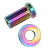 Brake Caliper Nut Rust Proof   Alloy C Clamp Fixed Nut with Washer for Road Bikes 15mm