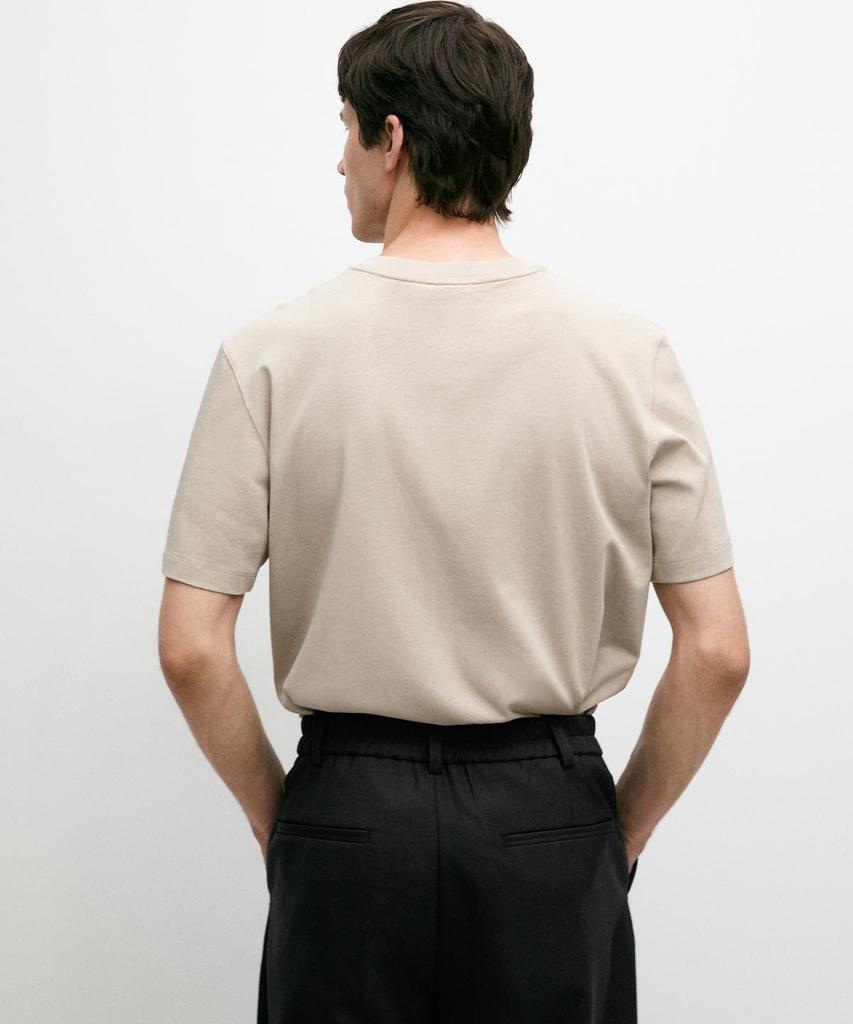 Masimodutti Short Sleeve Cotton Blend T-Shirt