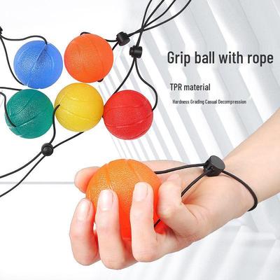 Anti-Fall Hand Grip Ball with Lanyard for Finger Exercise, Massage & Relaxation - Unisex Fitness Tool