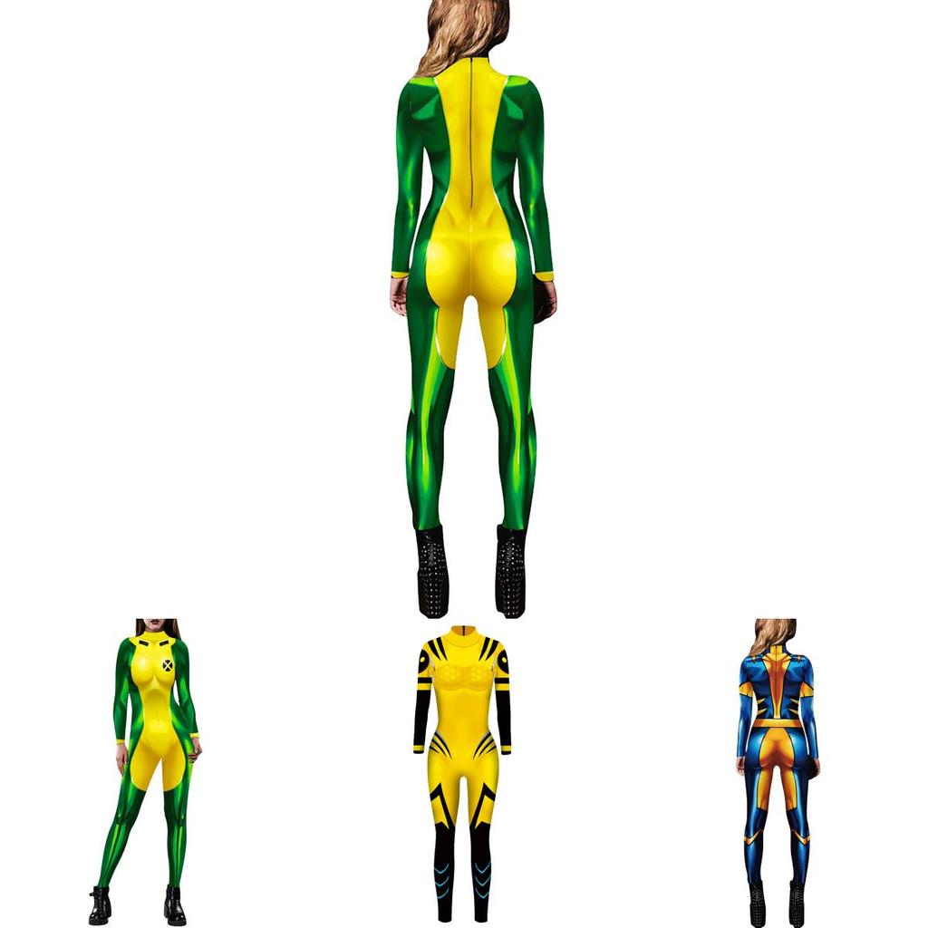 Exquisite X-men Mystique Women Catsuit Jumpsuit 3d Printed Cosplay Costume