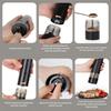 Button Touch Electric Spices Grinder for Salt & Pepper, Clear Chamber Rechargeable Pepper Mill for Desktop Seasoning and Kitchen Preps